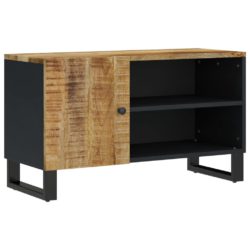 TV-benk 80x33x46 cm heltre mango og konstruert tre