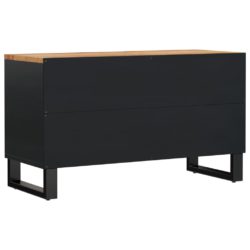 TV-benk 80x33x46 cm heltre akasie og konstruert tre