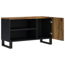 TV-benk 80x33x46 cm heltre mango og konstruert tre