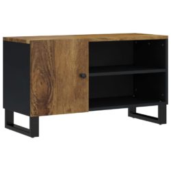 TV-benk 80x33x46 cm heltre mango og konstruert tre