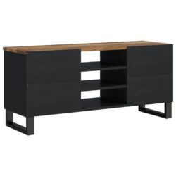 TV-benk 100x33x46 cm heltre mango og konstruert tre