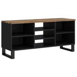 TV-benk 100x33x46 cm heltre mango og konstruert tre