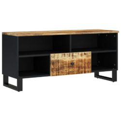 TV-benk 100x33x46 cm heltre mango og konstruert tre