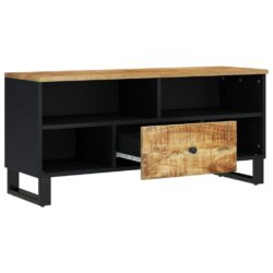 TV-benk 100x33x46 cm heltre mango og konstruert tre