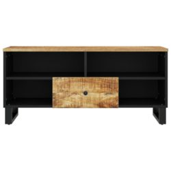 TV-benk 100x33x46 cm heltre mango og konstruert tre