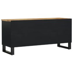 TV-benk 100x33x46 cm heltre mango og konstruert tre