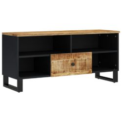 TV-benk 100x33x46 cm heltre mango og konstruert tre