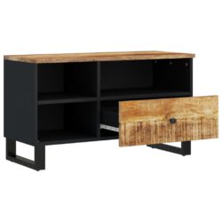 TV-benk 80x33x46 cm heltre mango og konstruert tre