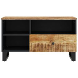 TV-benk 80x33x46 cm heltre mango og konstruert tre