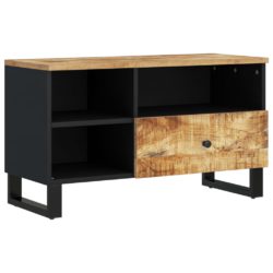 TV-benk 80x33x46 cm heltre mango og konstruert tre