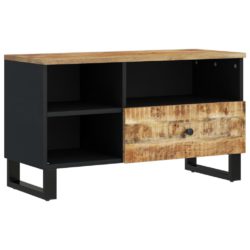 TV-benk 80x33x46 cm heltre mango og konstruert tre