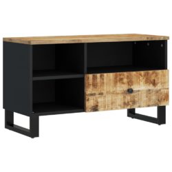 TV-benk 80x33x46 cm heltre mango og konstruert tre