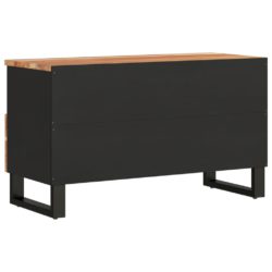 TV-benk 80x33x46 cm heltre akasie og konstruert tre