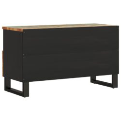 TV-benk 80x33x46 cm gjenvunnet heltre og konstruert tre