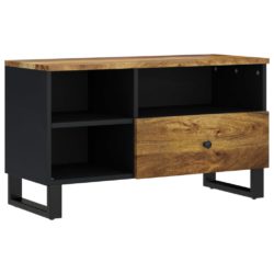 TV-benk 80x33x46 cm heltre mango og konstruert tre