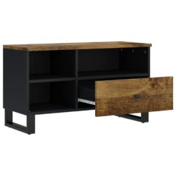 TV-benk 80x33x46 cm heltre mango og konstruert tre