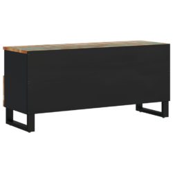 TV-benk 100x33x46 cm gjenvunnet heltre og konstruert tre