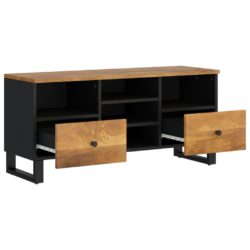 TV-benk 100x33x46 cm heltre mango og konstruert tre