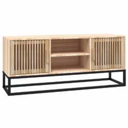 TV-benk 105x30x45 cm konstruert tre og jern