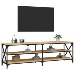 TV-benk sonoma eik 160x40x50 cm konstruert tre