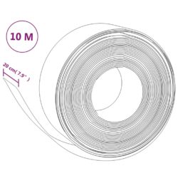 Hagekanter 2 stk grå 10 m 20 cm polyetylen