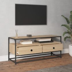 TV-benk sonoma eik 100x35x45 cm konstruert tre