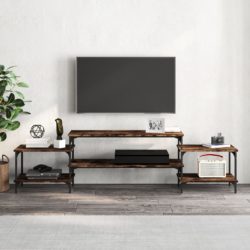 TV-benk røkt eik 197x35x52 cm konstruert tre