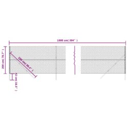 Kjedegjerde grønn 2×10 m