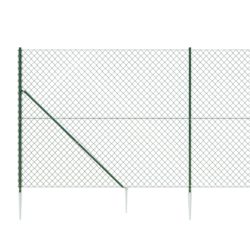 Nettinggjerde med stolpespyd 2,2×10 m grønn