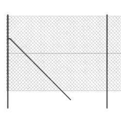 Kjettinggjerde med flens antrasitt 1,4×10 m