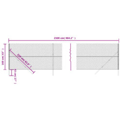 Kjedegjerde antrasitt 1,6×25 m