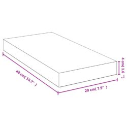 Vegghylle 40x20x4 cm bambus