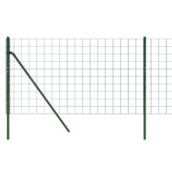 Nettinggjerde grønn 0,8×10 m galvanisert stål