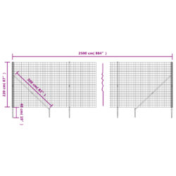 Nettinggjerde med stolpespyd grønn 2,2×25 m