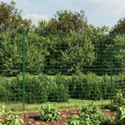 Nettinggjerde med stolpespyd grønn 1,8×10 m