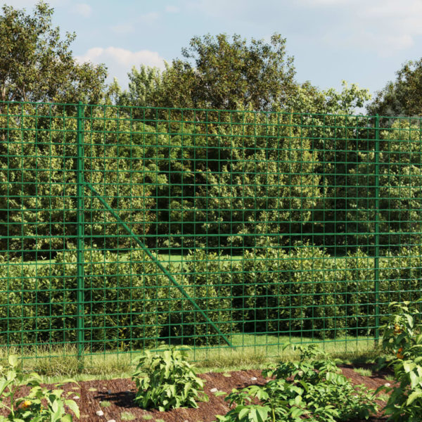 Nettinggjerde med stolpespyd grønn 1,8×25 m