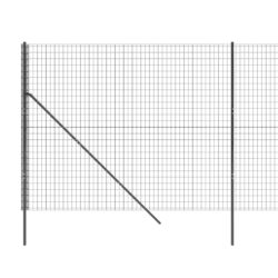 Nettinggjerde antrasitt 1,8×25 m galvanisert stål