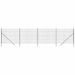 Nettinggjerde antrasitt 1,8×10 m galvanisert stål