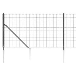 Nettinggjerde med stolpespyd 0,8×25 m antrasitt