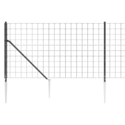 Nettinggjerde med stolpespyd 1×25 m antrasitt