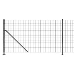 Nettinggjerde med flens antrasitt 1×10 m