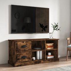 TV-benk røkt eik 102×35,5×47,5 cm konstruert tre