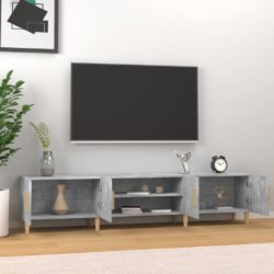 TV-benk betonggrå 180×31,5×40 cm konstruert tre