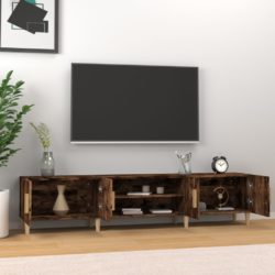 TV-benk røkt eik 180×31,5×40 cm konstruert tre