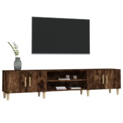 TV-benk røkt eik 180×31,5×40 cm konstruert tre