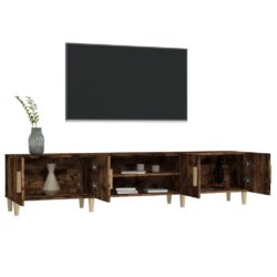 TV-benk røkt eik 180×31,5×40 cm konstruert tre