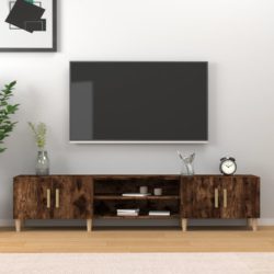 TV-benk røkt eik 180×31,5×40 cm konstruert tre