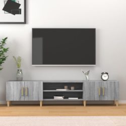 TV-benk grå sonoma 180×31,5×40 cm konstruert tre