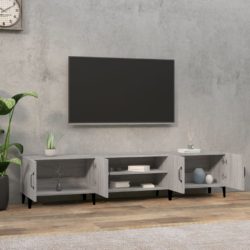 TV-benk grå sonoma 180×31,5×40 cm konstruert tre