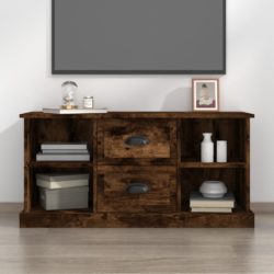 TV-benk røkt eik 99,5×35,5×48 cm konstruert tre